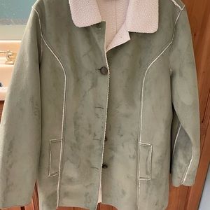 Like new Denim and Co. suede like coat size small